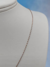Load image into Gallery viewer, 20" Thin Rose and White Gold Razza Chain - 14K