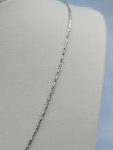 Load image into Gallery viewer, 22” Thin White Gold Razza Chain - 14K
