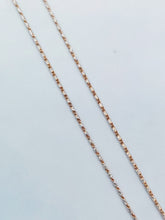 Load image into Gallery viewer, 16" Thin Rose and White Gold Razza Chain - 14K