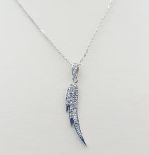 Load image into Gallery viewer, Diamond Angel Wing Pendant &amp; Chain - 14K White Gold