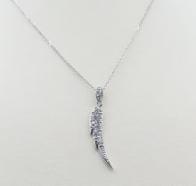 Load image into Gallery viewer, Diamond Angel Wing Pendant &amp; Chain - 14K White Gold