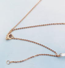 Load image into Gallery viewer, Large Diamond Open Heart Pendant on a 24"-28" Rose Gold Chain - 14K Rose Gold
