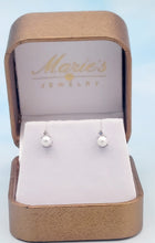 Load image into Gallery viewer, Pearl and Diamond Studs - 14K White Gold