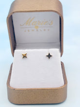 Load image into Gallery viewer, North Star Stud Earrings - 14K Yellow Gold