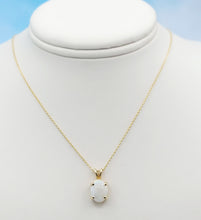 Load image into Gallery viewer, Opal Pendant &amp; Cable Chain - 14K Yellow Gold