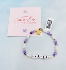 "Sister" Little Words Project LWP Bracelet