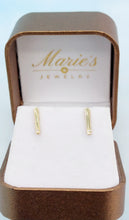 Load image into Gallery viewer, Diamond Bar Stud Earring - 14K Yellow Gold