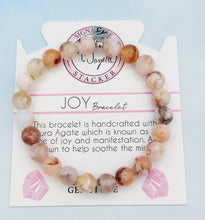 Load image into Gallery viewer, &quot;Joy&quot; Sakura Agate Stacker - TJazelle