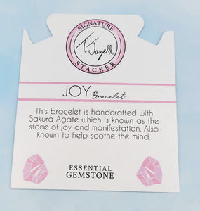 "Joy" Sakura Agate Stacker - TJazelle