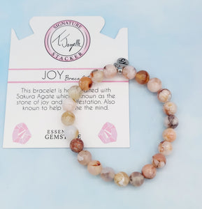 "Joy" Sakura Agate Stacker - TJazelle