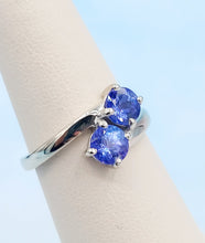 Load image into Gallery viewer, Tanzanite Bypass Ring - 14K White Gold - Marie's Custom Design