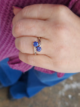 Load image into Gallery viewer, Tanzanite Bypass Ring - 14K White Gold - Marie's Custom Design