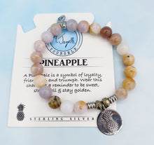 Load image into Gallery viewer, Pineapple Charm Silver Bracelet - TJazelle