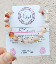 Load image into Gallery viewer, &quot;Joy&quot; Sakura Agate Stacker - TJazelle