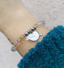 Load image into Gallery viewer, "Heart and Arrow" Charm Bracelet -  TJazelle HELP Collection
