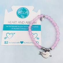 Load image into Gallery viewer, "Heart and Arrow" Charm Bracelet -  TJazelle HELP Collection