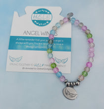 Load image into Gallery viewer, TJazelle H.E.L.P Angel Wings Charm Bracelet