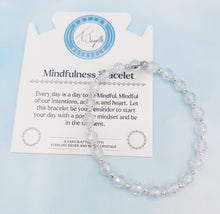 Load image into Gallery viewer, White CZ Crystal Mindfulness Bracelet - TJazelle