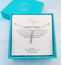Load image into Gallery viewer, Stepping Stones Necklace - Sterling Silver TJazelle