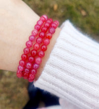 Load image into Gallery viewer, "Love Always" Red Fire Agate Stacker - TJazelle HELP Collection