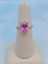 Load image into Gallery viewer, Oval Pink Topaz Ring - 10K Rose Gold