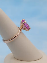 Load image into Gallery viewer, Oval Pink Topaz Ring - 10K Rose Gold