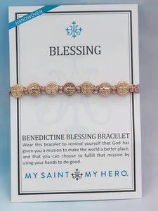 Benedictine Blessing Bracelet - Rose Gold Medals