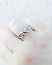 Load image into Gallery viewer, Polished Infinity Ring - Sterling Silver