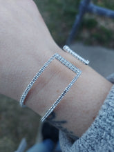Load image into Gallery viewer, Flex Fancy Bangle Bracelet with Rhinestones