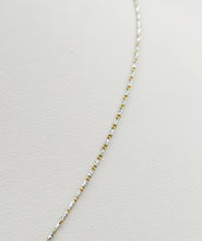 Load image into Gallery viewer, 18&quot; Thin Two Tone Razza Chain - 14K Gold