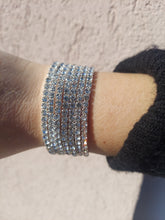 Load image into Gallery viewer, Crystal Clear Tennis Stretchy Bracelet
