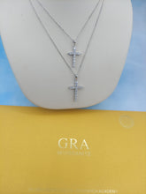 Load image into Gallery viewer, Moissanite Cross Pendant Necklace in 925 Sterling