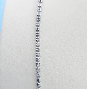 14K 2.74mm Fancy Ice Chain Necklace - 2.74mm 14K White Gold
