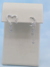 Load image into Gallery viewer, Mismatched Moon and Heart Stud &amp; Drop Earrings - Sterling Silver