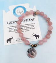 Load image into Gallery viewer, Lucky Elephant Silver Charm Bracelet - TJazelle