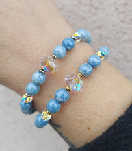 Load image into Gallery viewer, Erin Blue Granite Beaded Bracelet - Stash