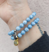 Load image into Gallery viewer, Erin Blue Granite Beaded Bracelet - Stash