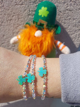Load image into Gallery viewer, Shamrock &amp; Crystal AB “Amanda” Bracelet - Our Whole Heart Exclusive