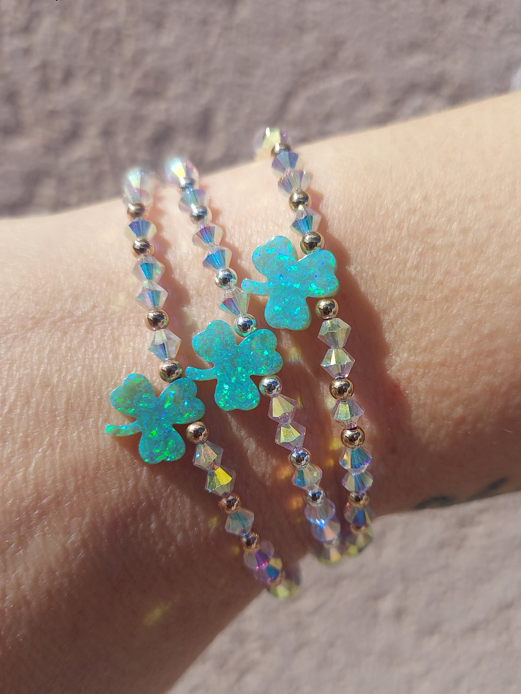 Shamrock & Crystal AB “Amanda” Bracelet - Our Whole Heart Exclusive