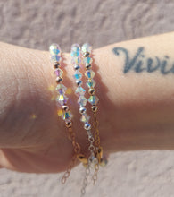Load image into Gallery viewer, Shamrock &amp; Crystal AB “Amanda” Bracelet - Our Whole Heart Exclusive