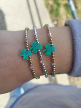 Load image into Gallery viewer, Shamrock &amp; Green Swarovski Bracelet - Our Whole Heart Exclusive