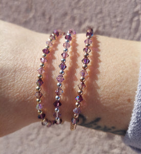 “Serenity" Purple Crystal Bracelet  - Marie's Exclusive Our Whole Heart