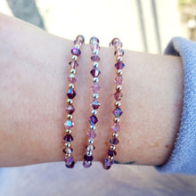 Load image into Gallery viewer, “Serenity&quot; Purple Crystal Bracelet  - Marie&#39;s Exclusive Our Whole Heart