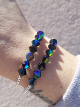 Load image into Gallery viewer, &quot;Jumbo Swarovski Black Crystal&quot; Beaded Bracelet- Our Whole Heart
