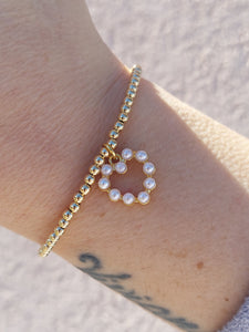 Pearl Love Gold Filled Bracelet  - Our Whole Heart