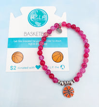 Load image into Gallery viewer, Basketball Charm Bracelet -  TJazelle HELP Collection