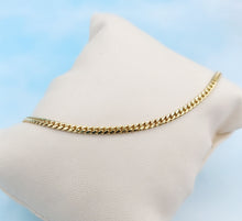 Load image into Gallery viewer, Cuban Link Anklet - 14K Yellow Gold