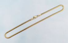 Load image into Gallery viewer, Cuban Link Anklet - 14K Yellow Gold