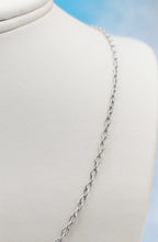 Load image into Gallery viewer, 18 Inch Oval Rolo Chain - 14K White Gold