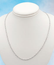 Load image into Gallery viewer, 18 Inch Oval Rolo Chain - 14K White Gold